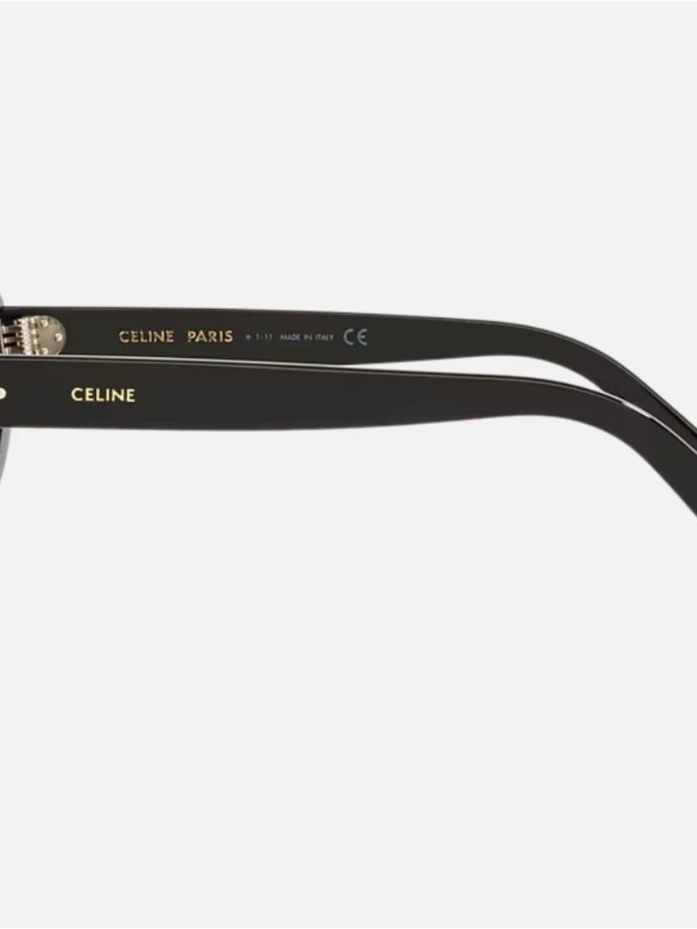Celine Black Oval Cat-Eye Women's Sunglasses - Picture 2 of 6